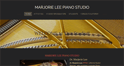 Desktop Screenshot of marjorieleepianostudio.com