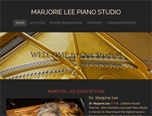 Tablet Screenshot of marjorieleepianostudio.com